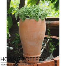 Tall Terracotta Garden Flower Pots