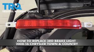 how to replace 3rd brake light 08 16