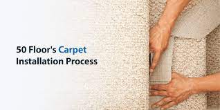carpet installation process 50floor