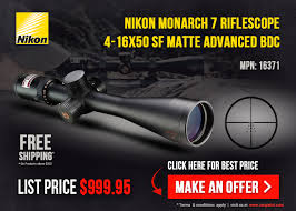 Nikon Monarch Riflescopes Now Available At Scopelist Free Shipping