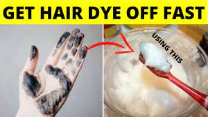 how to get hair dye off your skin nail