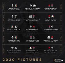 Scary that the six nations is only one month away. Guinness Six Nations 2020 Fixture List Rugbyunion