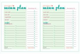 meal planning menus free dinner party menu plan free printable tip junkie