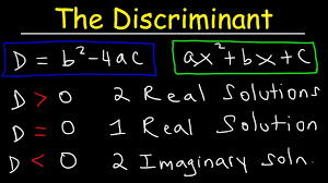 Discriminant Of A Quadratic Equation