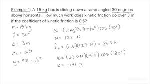 Kinetic Friction On An Object