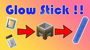 how to make glow sticks in minecraft