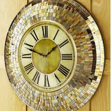 Pier 1 Imports Amber Mosaic Clock