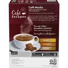 cafe escapes cafe mocha k cup coffee