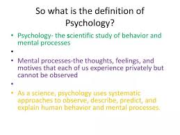 definition of psychology