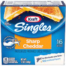 kraft singles sharp cheddar cheese