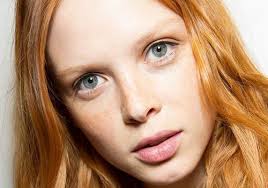 Beautiful young caucasian woman with auburn hair, freckles and green eyes sitting in the rose garden. This Is The Best Makeup For Red Hair
