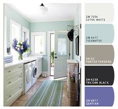 artistic small laundry room paint color
