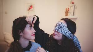 blindfolded makeup challenge heylilahey
