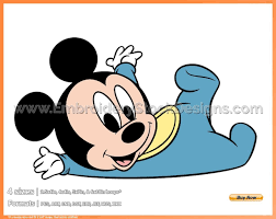 Baby Mickey - Disney Babies - Disney's Famous Characters in 4 sizes  Embroidery - DSNYB013954 • World's largest collection of Embroidery & Vector/Print  Designs | Baby mickey mouse, Baby mickey, Baby disney