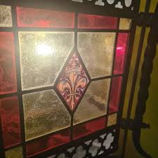 French Neo Gothic Stained Glass Lantern