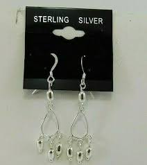 925 sterling silver dangle earrings