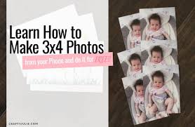 How To Make 3x4 Photos From Your Phone Crafty Julie