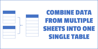 combine data from multiple worksheets