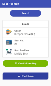 Indian Train Seat Position Seat Map 1 1 Apk Download