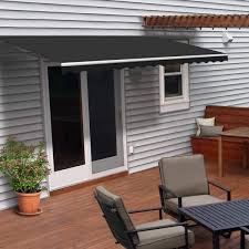 10 Ft Manual Patio Retractable Awning