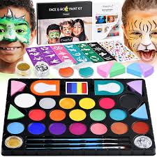 magicfly face body paint kit 18 colors