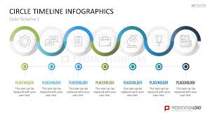 Muster mit individuellen ideen ergänzen und los geht's. Powerpoint Infografik Vorlage Timeline Kreise Presentationload