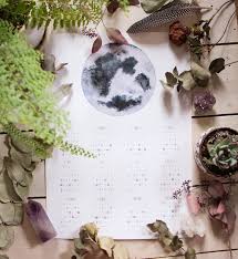 Moon Phase Calendar 2020 Lunar Calendar Moon Calendar Poster