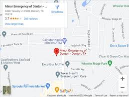 directions to minor emergency of denton