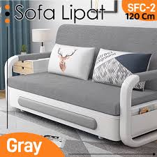 sofa bed kr lipat spon ukuran 80cm