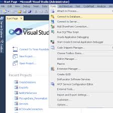 connect to oracle db from visual studio