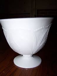Vintage Indiana Milk Glass Punch Bowl