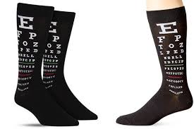 Eye Chart Socks All Gifts Considered