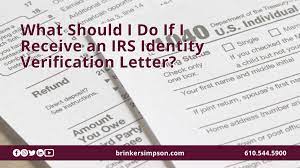 an irs ideny verification letter