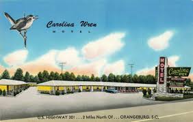 postcard carolina wren motel orangeburg