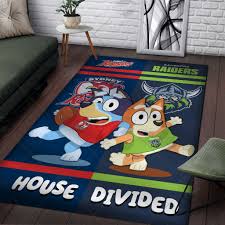 bluey house divided rug home decoration