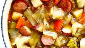 cabbage sausage and potato soup