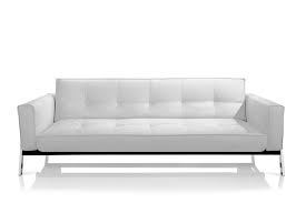 White Leather Sofa Modern Sofa Bed