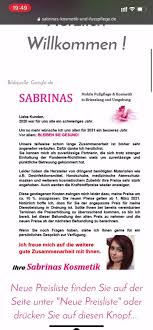 Preislisten erstellen kostenlos · preisliste . Sabrinas Mobile Fusspflege Kosmetik Home Facebook