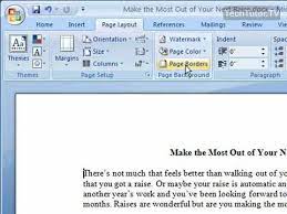 add a page border in word 2007 you