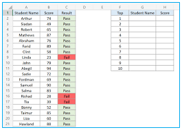 10 values in excel with formulas