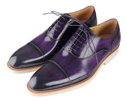 Browse of latest collection of oxford shoes from river island. Leather Men S Purple Oxford Shoes With Contrast Soles