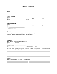 Sample Blank Resume Forms To Print Free Resume Templates