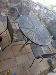 Iron Patio Furniture With Umbrella With