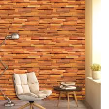 45cm 10m Stone Brick Wallpaper L And