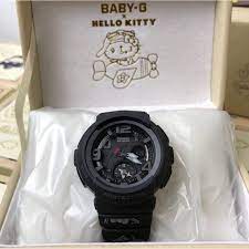 The brand exemplifies the meeting of fashion and function for the vibrant, active woman with watches that are stylish, bold, tough and chic. G Shock Baby G Hello Kitty Bga 190kt 1b Shopee Malaysia