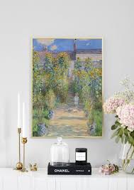Garden At Vétheuil By Monet Poster