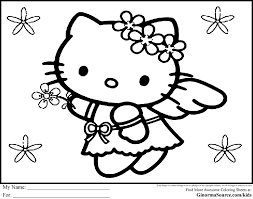 Print this coloring page (it'll print full page). Hello Kitty Butterfly Congratulations On February 14 To Print And Download