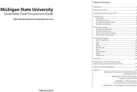 Sustainable Food Procurement Guide Michigan State University