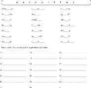 Free printable preschool abc order worksheet. Alphabetical Order Printable Worksheets Education Com