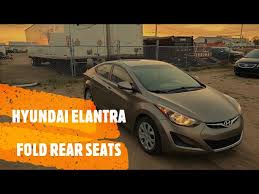 Hyundai Elantra How To Fold Down Rear